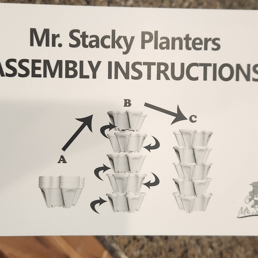Plastic Stackable Planters - Picture 3 of 3